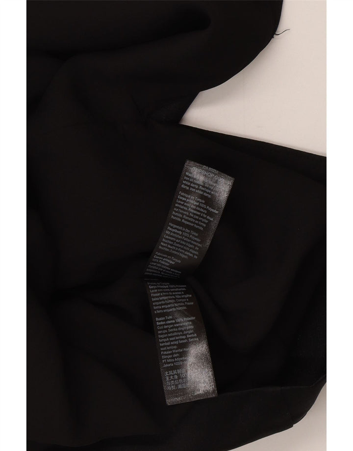 Topshop Abito da donna con spalle scoperte Mini UK 10 Piccolo poliestere nero