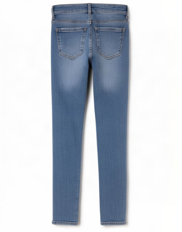 Jeans skinny effetto invecchiato da donna Zara EU 38 piccolo W28 L28 cotone blu