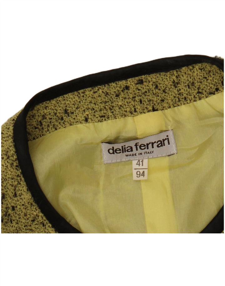 DELIA FERRARI Giacca blazer oversize da donna con maniche a 3/4 IT 41 Small Verde