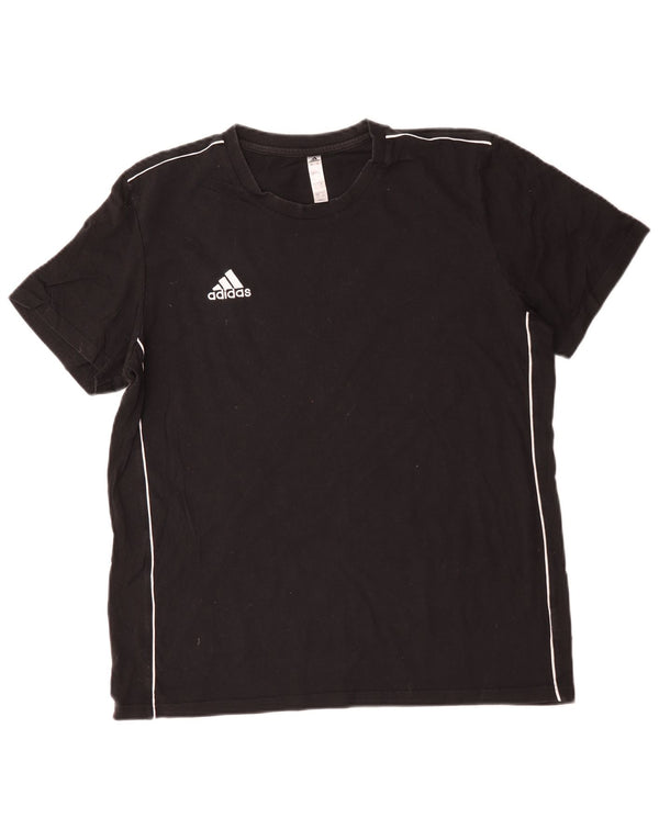 T-shirt Adidas da uomo Top Large in cotone nero