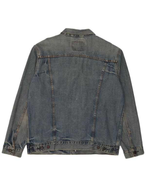 Giacca di jeans da uomo Levi's UK 42 XL cotone blu