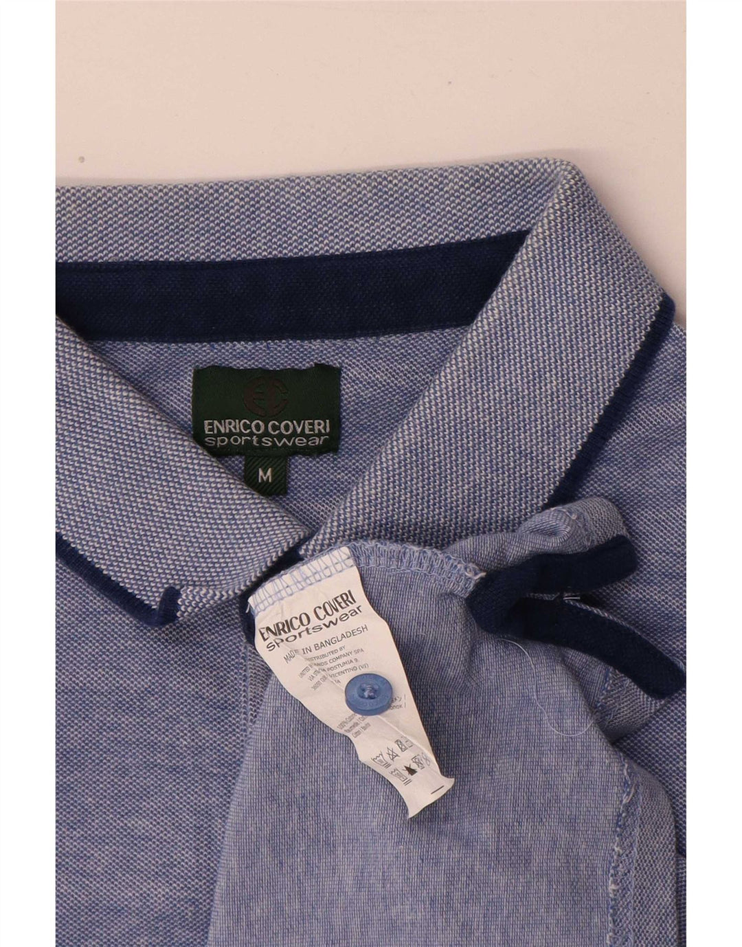 Polo Uomo Enrico Coveri Blu Medio Cotone