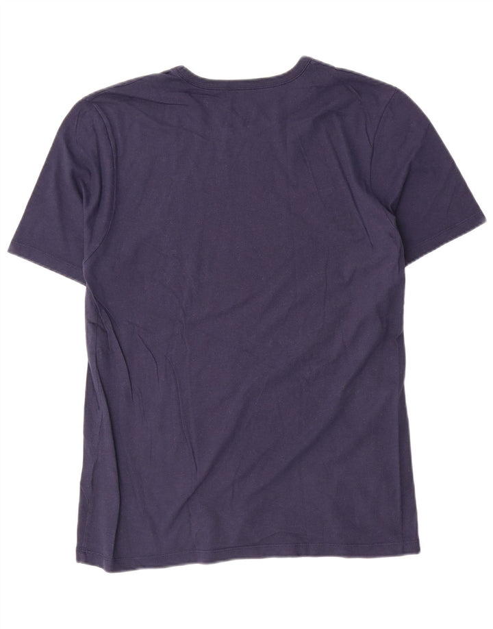T-shirt da uomo Hugo Boss Top in cotone blu navy medio