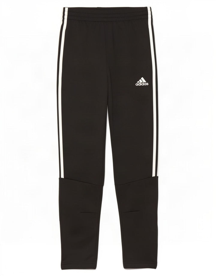 Pantaloni della tuta da ragazzo Adidas 11-12 anni in poliestere nero