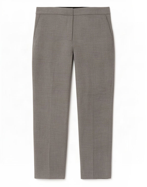 Pantaloni chino dritti da donna Zara XL W32 L28 viscosa color block grigio