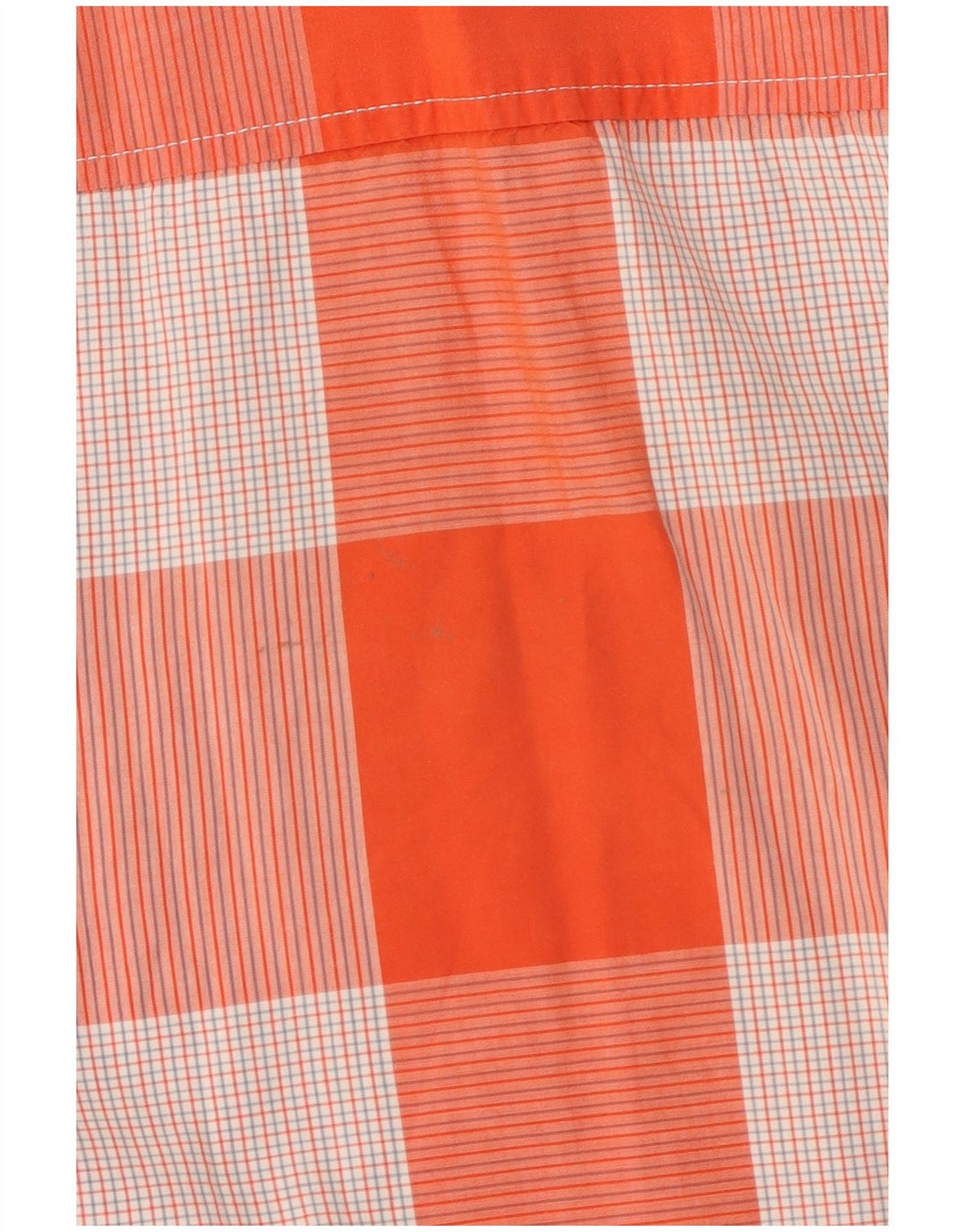 Camicia Wrangler da uomo a maniche corte vestibilità regolare 2XL cotone a quadri arancione