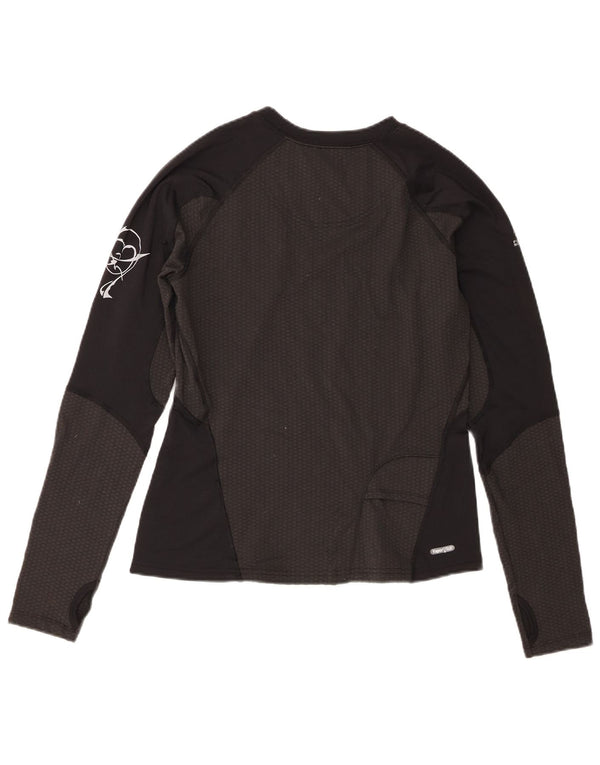 Top grafico da donna The North Face manica lunga UK 14 medio nero