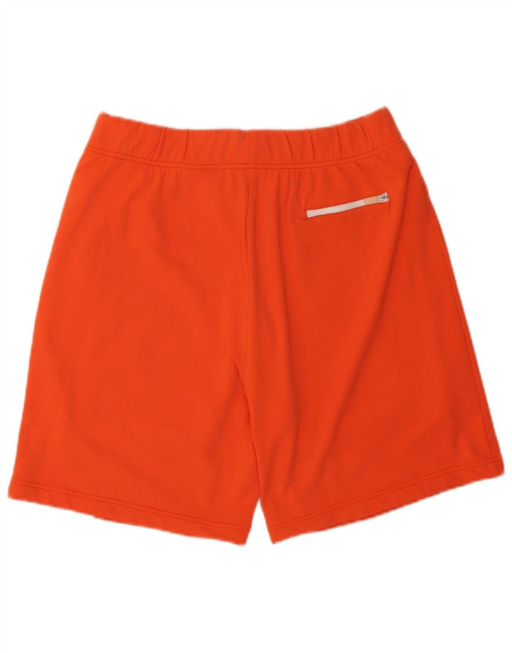 Pantaloncini sportivi da uomo Fila, colore arancione medio, color block in poliammide