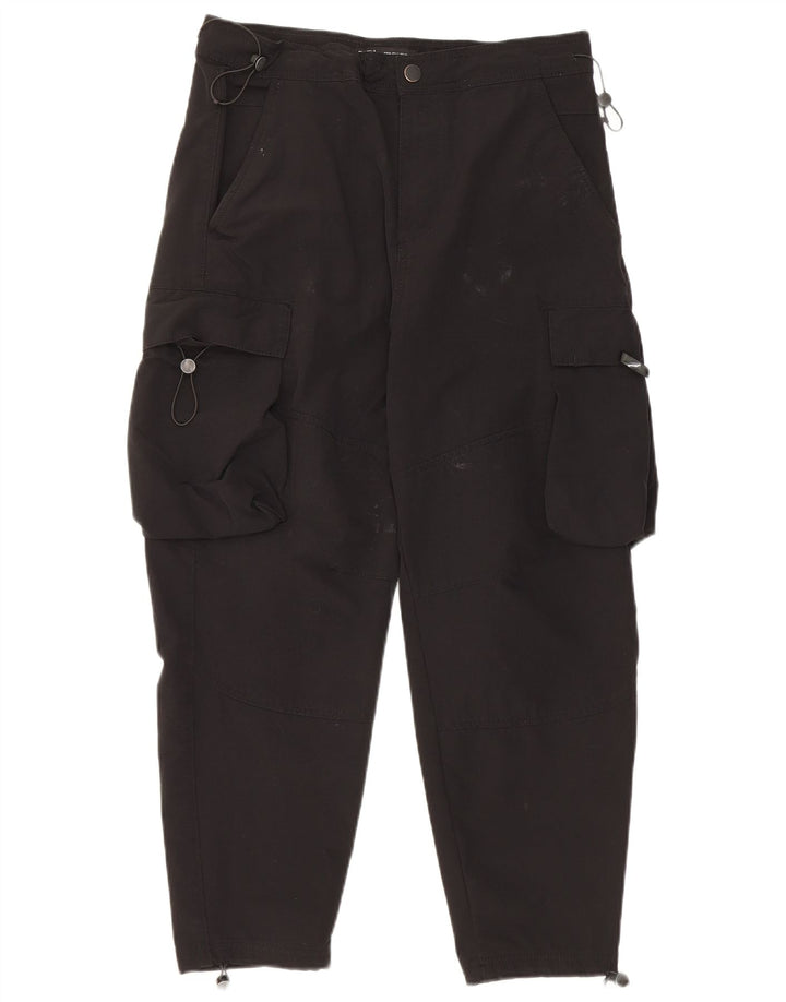 Pantaloni cargo affusolati corti Zara da uomo medi W32 L24 neri