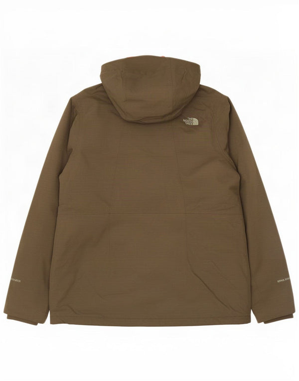 Giacca imbottita con cappuccio da donna The North Face UK 16 Large Khaki Nylon