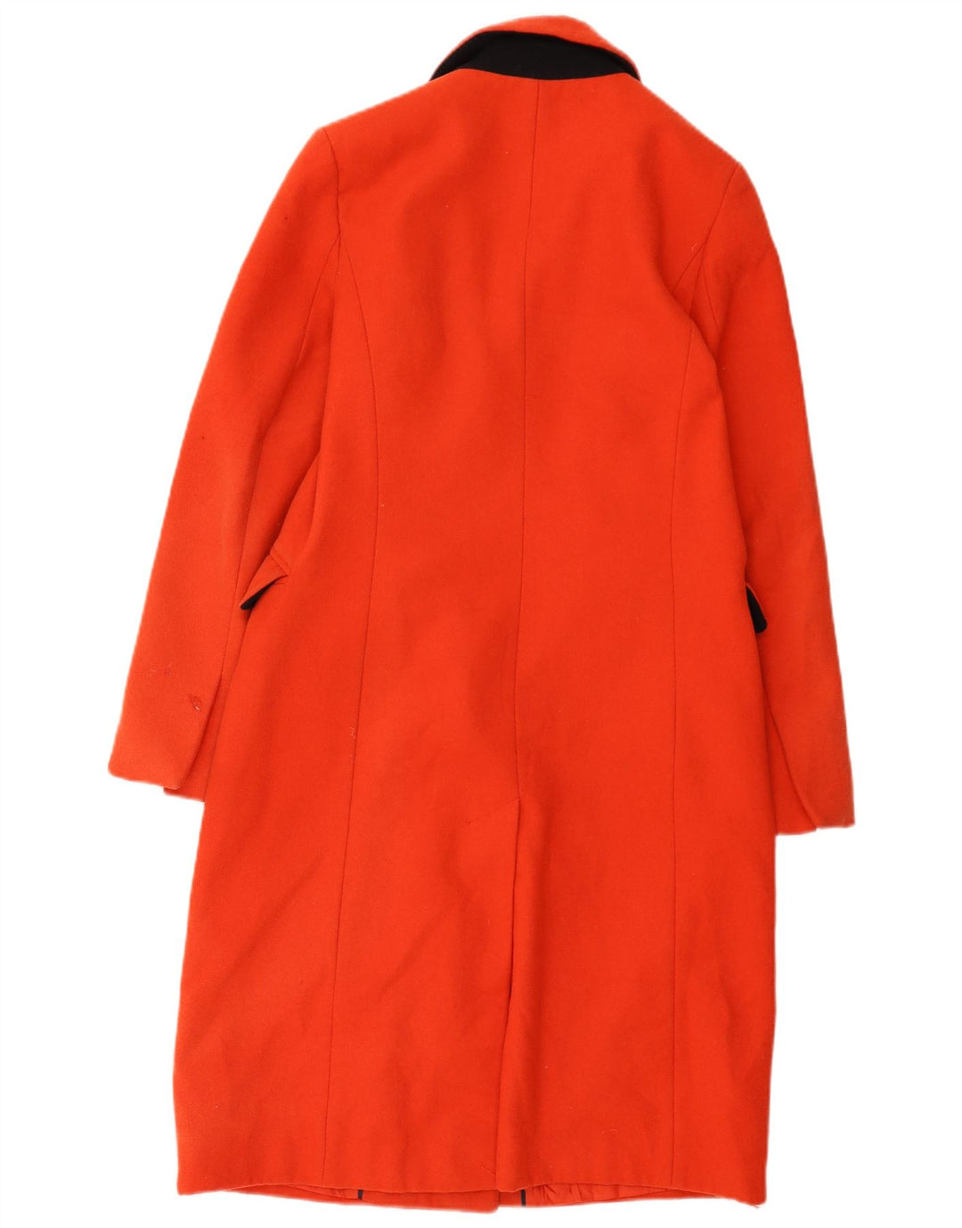Cappotto doppiopetto da donna Topshop UK 10 piccolo lana arancione