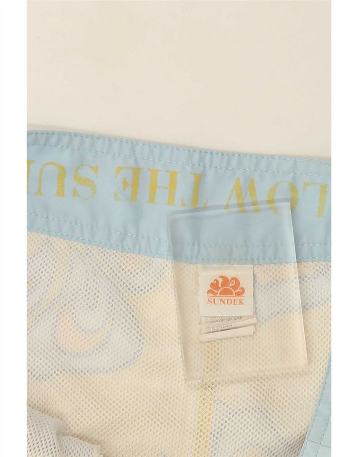 Pantaloncini da bagno da uomo Sundek Poliestere floreale giallo medio