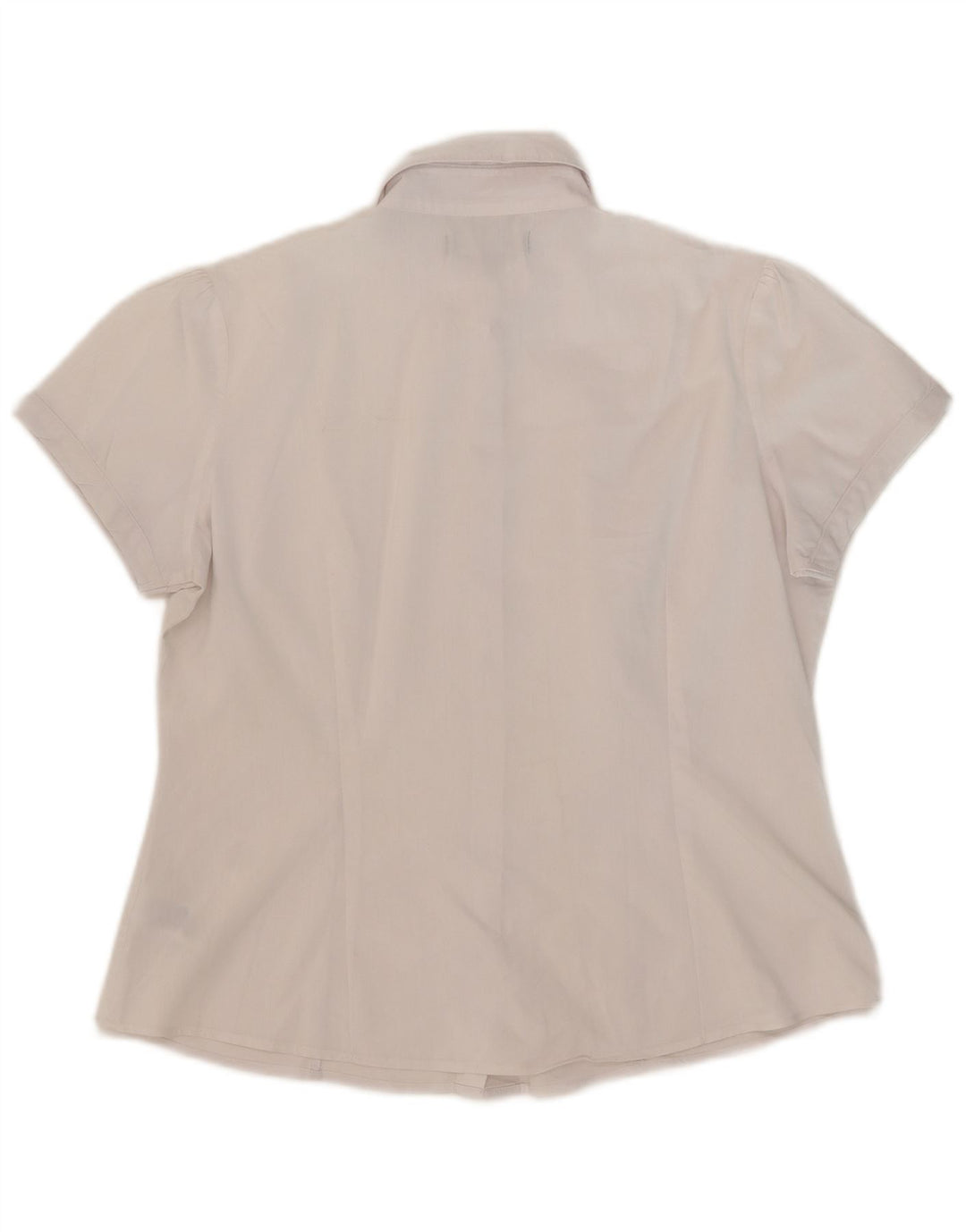 Camicia a maniche corte da donna Marks & Spencer UK 12 cotone bianco medio