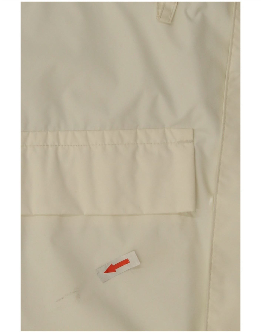 Giacca antipioggia da uomo Nautica UK 40 Large nylon color block bianco