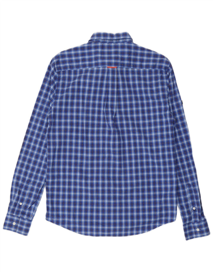 Camicia da uomo Regular Fit Superdry a quadri blu medio