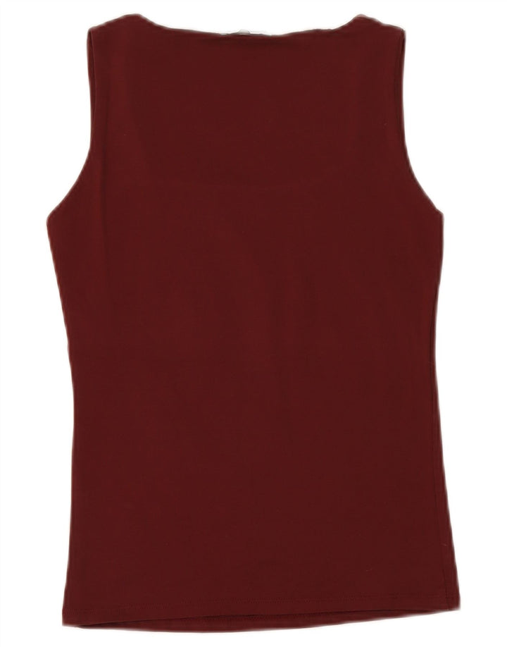 Canotta Zara da donna UK 12 Borgogna medio