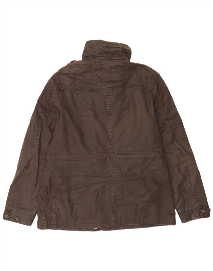 Giacca militare in cotone cerato da donna Fat Face UK 12 Cotone marrone medio