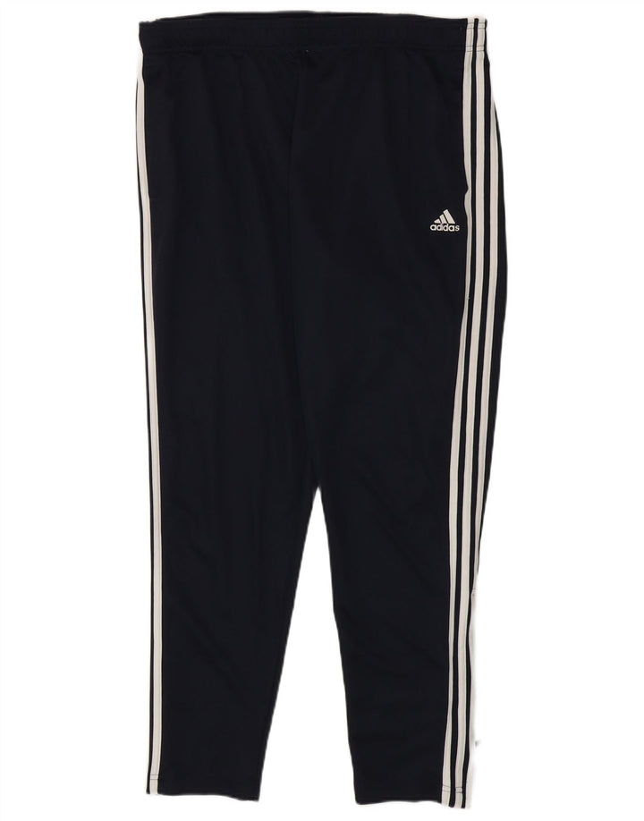 Pantaloni da tuta da uomo Adidas XL poliestere blu navy