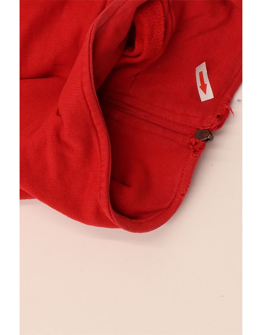 Felpa Kappa Uomo con Zip Collo Maglione 3XL Rosso Cotone