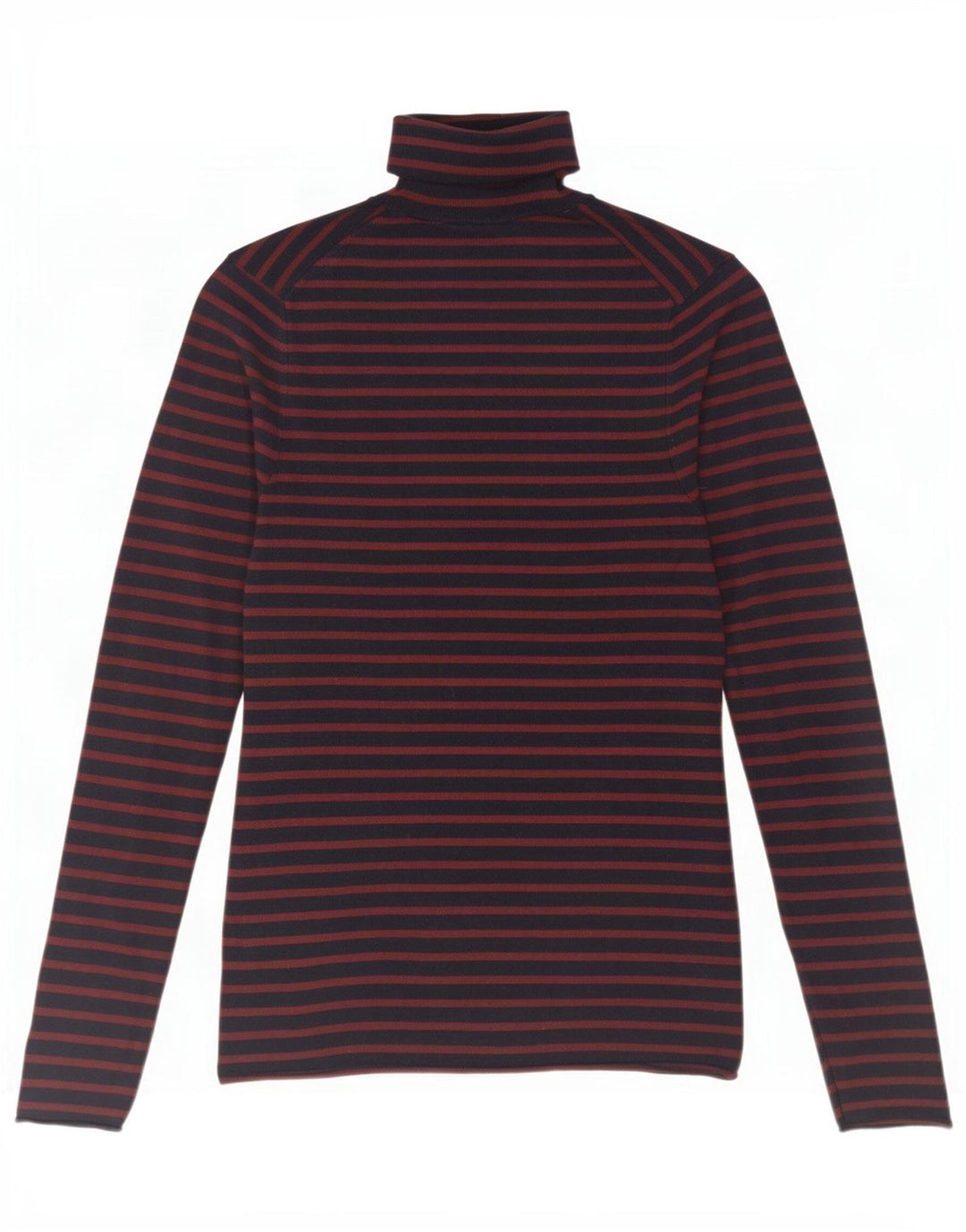 Top Zara da donna a maniche lunghe UK 12 viscosa a righe blu navy medio