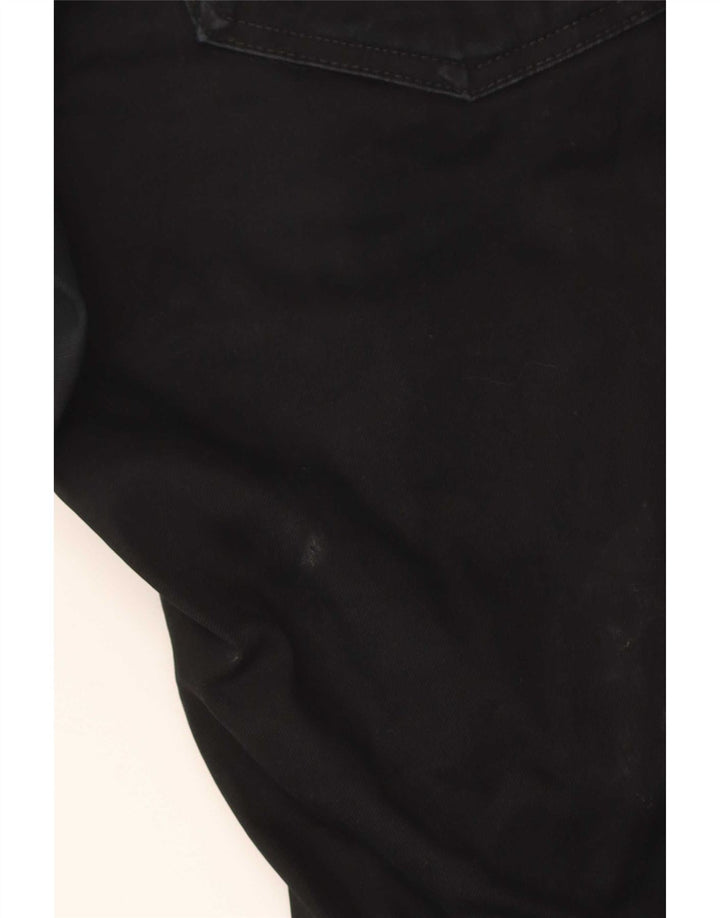 Pantaloni casual slim da uomo Marks & Spencer W32 L33 cotone nero