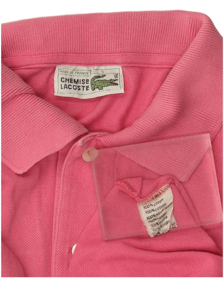 Polo da uomo Lacoste taglia 3 piccola in cotone rosa