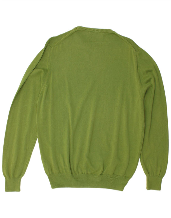 Maglione ZARA da uomo girocollo grande verde