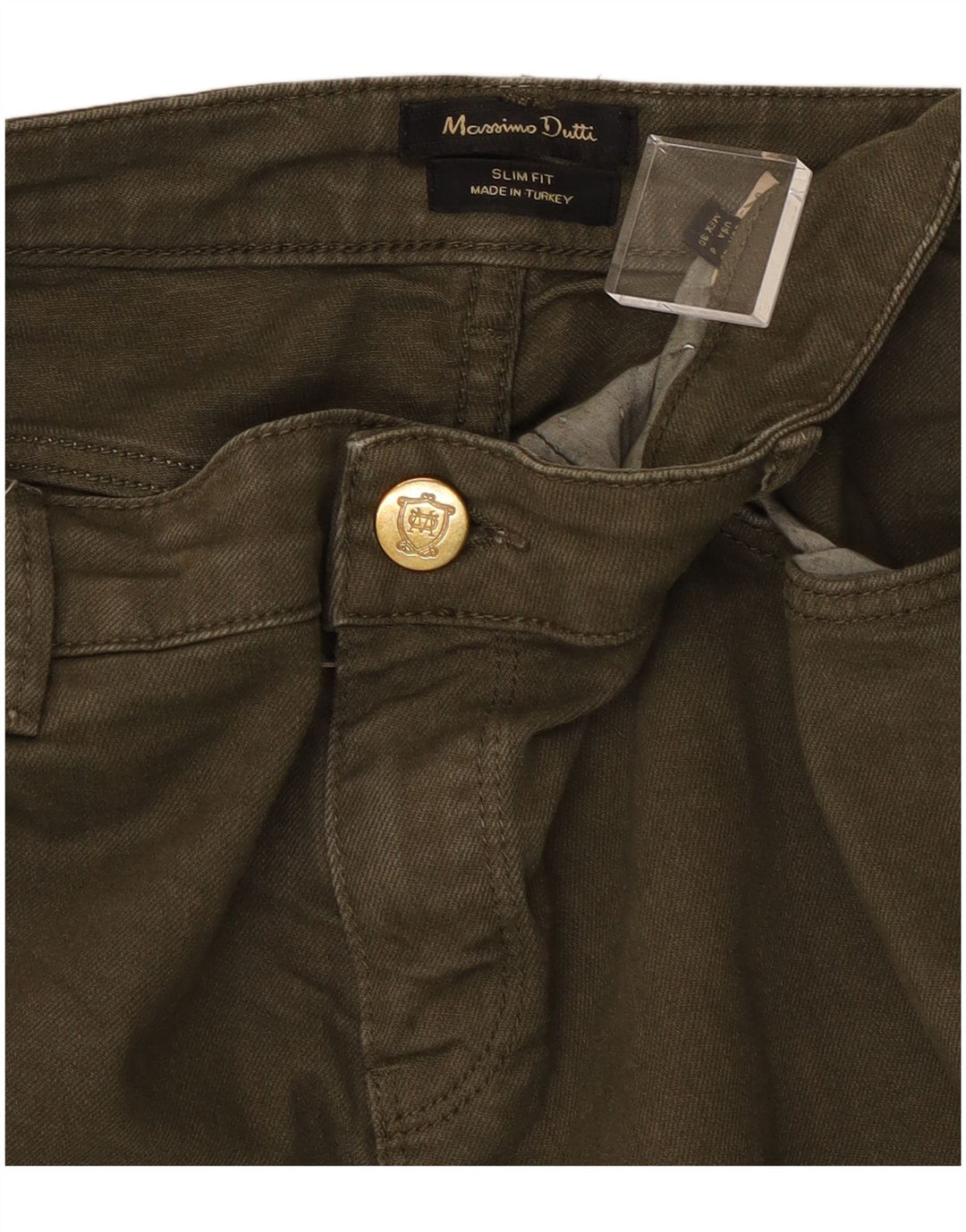 MASSIMO DUTTI Womens Slim Jeans EU 40 Medium W30 L28 Khaki