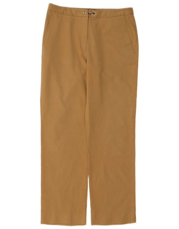 Pantaloni chino dritti a vita alta da donna Fay IT 46 Large W30 L28 Beige