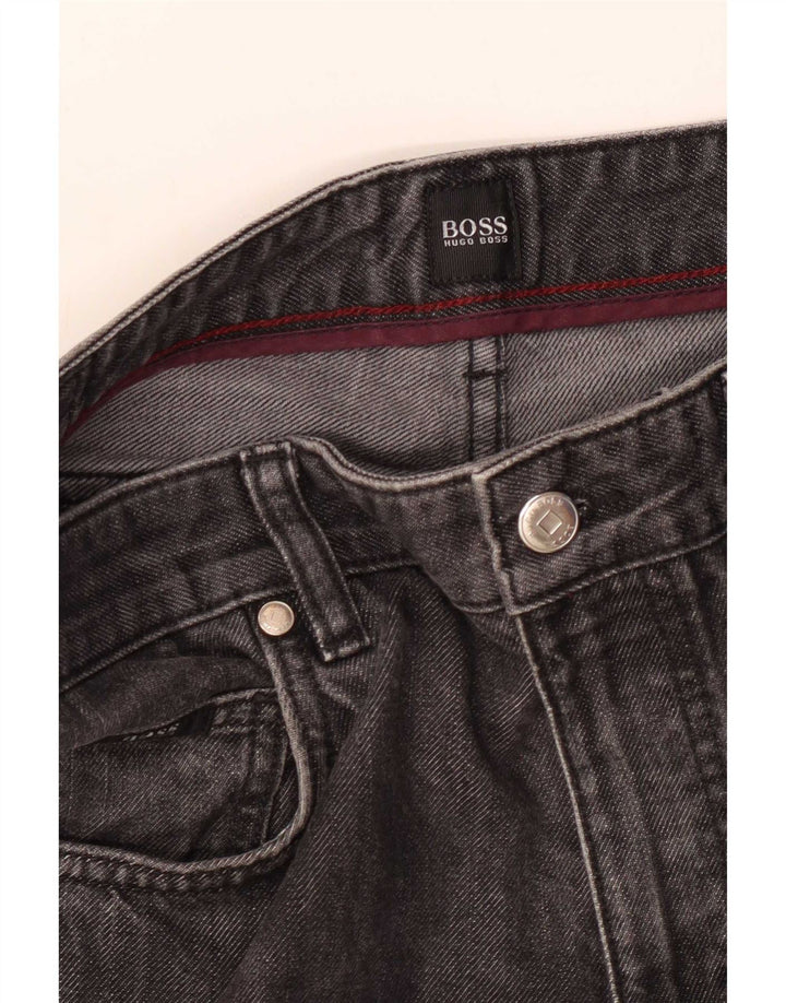 Jeans dritti da uomo Hugo Boss W36 L30 Grigi
