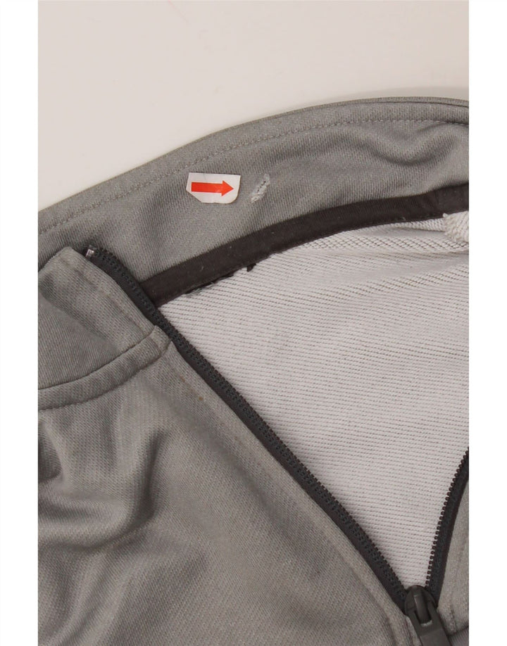 Felpa ADIDAS da bambino con grafica Aeroready, 9-10 anni, grigia