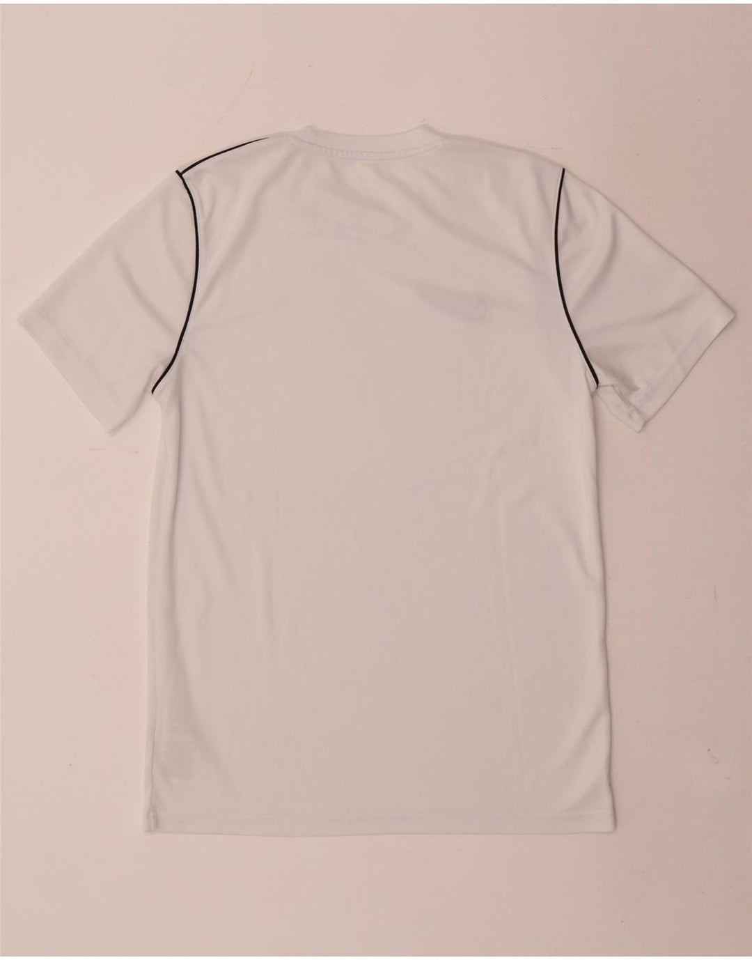 T-shirt Nike Dri Fit da uomo, top in poliestere bianco medio