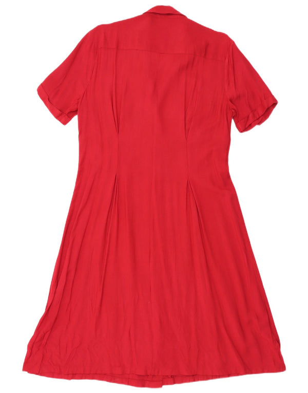 Abito chemisier a maniche corte da donna H&M IT 42 Rayon rosso medio