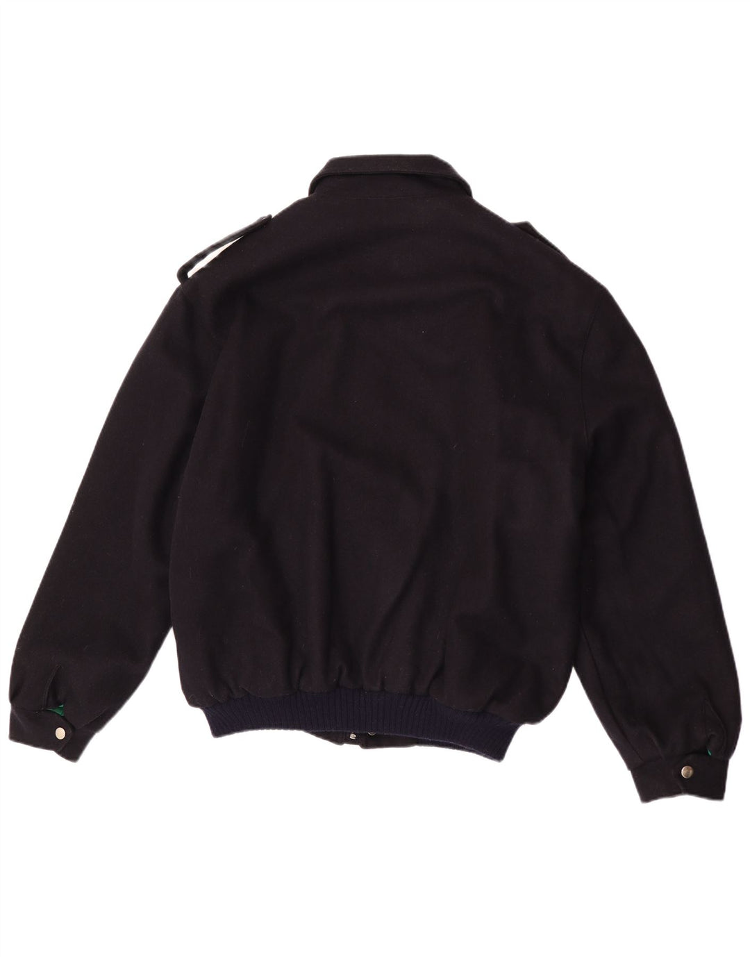 Giubbotto bomber militare vintage da uomo UK 40 grande blu navy