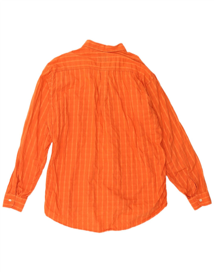 Camicia da uomo Levi's XL in cotone a quadri arancione