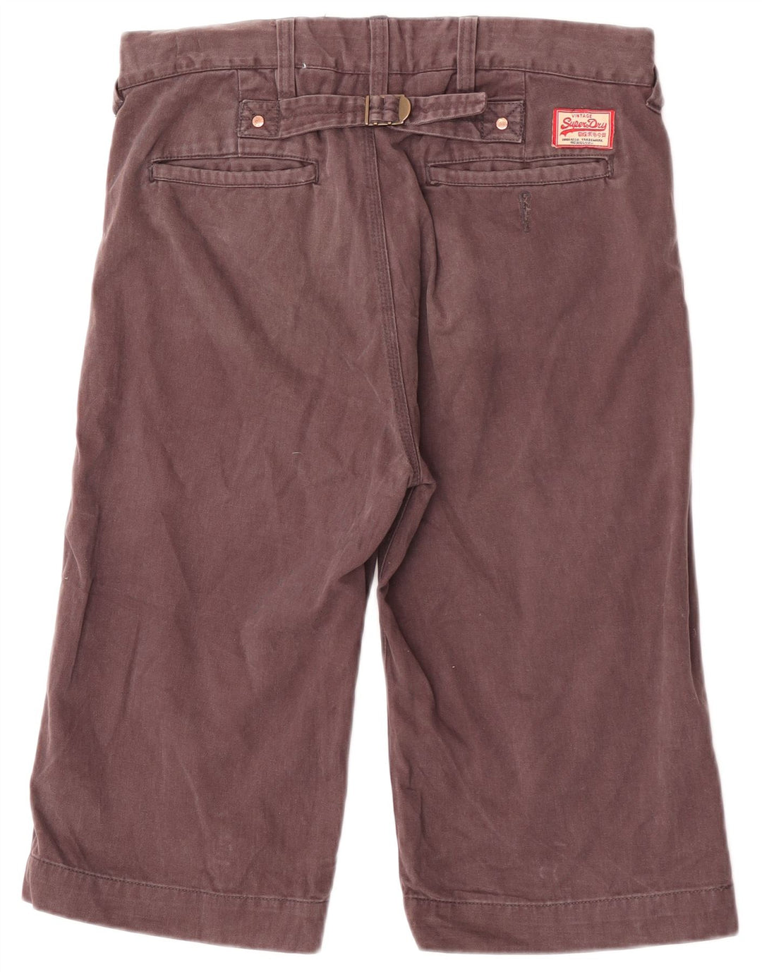 Pantaloncini chino da uomo Superdry W30 in cotone marrone medio