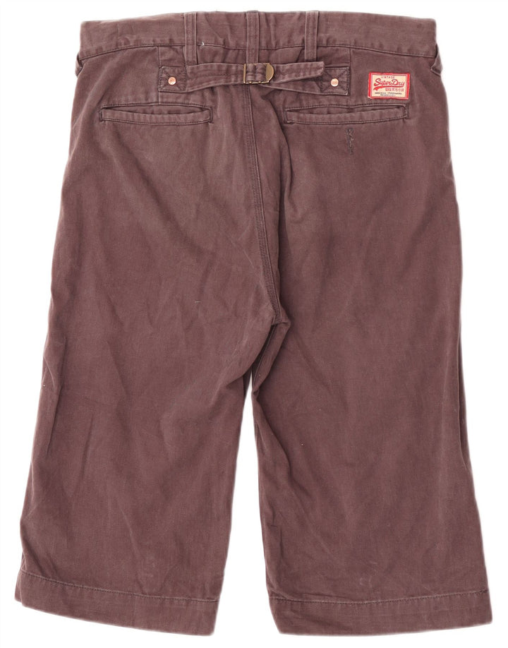 Pantaloncini chino da uomo Superdry W30 in cotone marrone medio