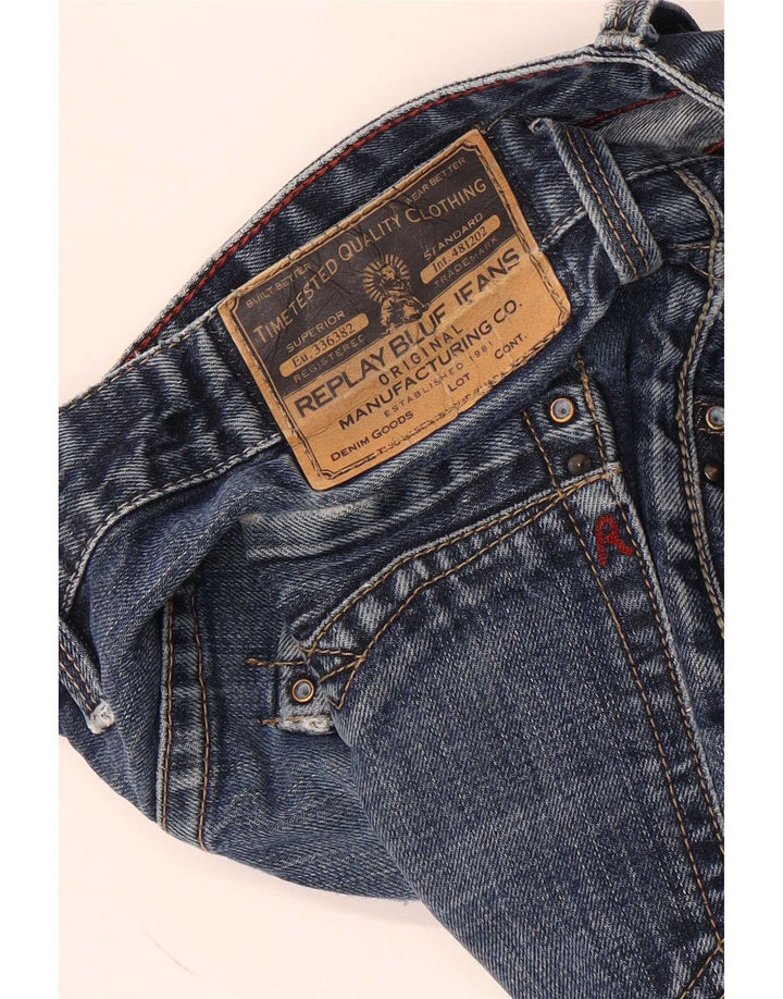 Replay Jeans dritti Billstrong da uomo W38 L35 Blu