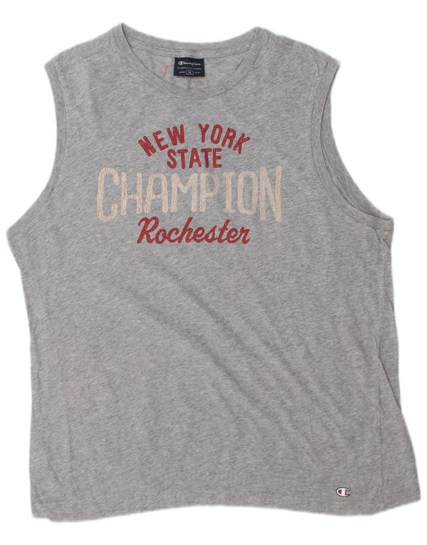 Canotta grafica da uomo Champion, grigio medio chiazzato