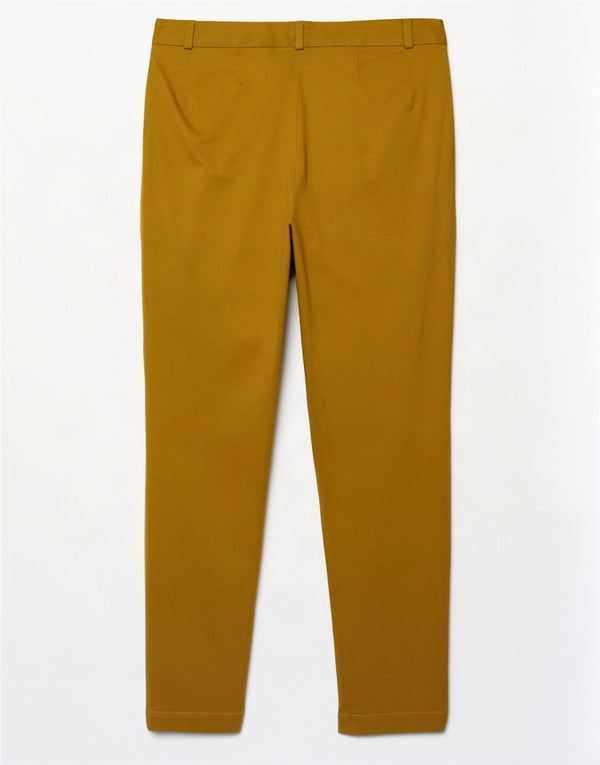 Pantaloni chino corti Marks & Spencer da donna UK 10 piccoli W28 L26 gialli