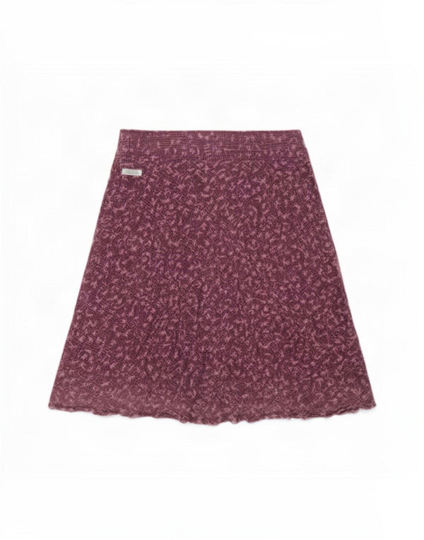 Gonna a trapezio da donna Marlboro Classics EU 42 Large W32 Lana a quadri viola
