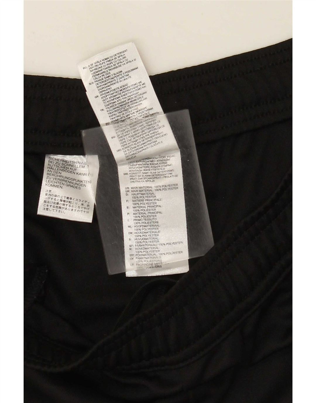 Pantaloni da tuta grafica Adidas Climacool da uomo, poliestere nero medio