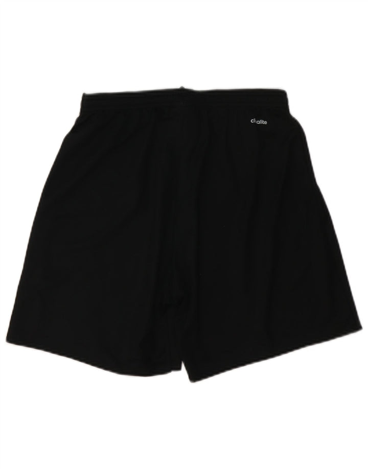 Pantaloncini sportivi ADIDAS Climalite da uomo piccoli in poliestere nero