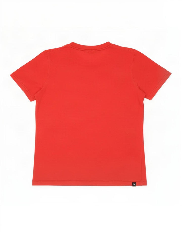 T-shirt grafica da uomo Adidas Top in cotone rosso medio