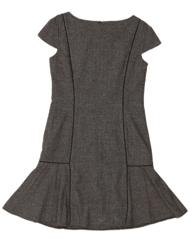 Abito da donna a vita bassa successivo UK 10 Piccolo poliestere grigio
