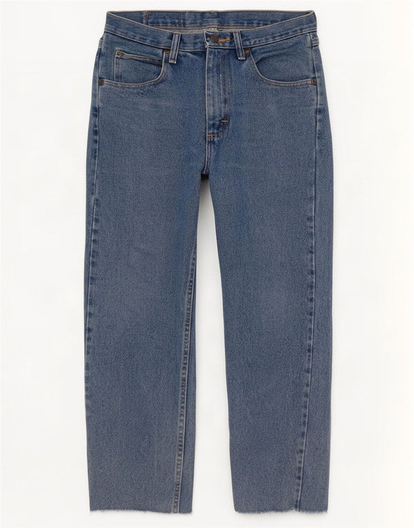 Jeans dritti da uomo Wrangler W31 L27 cotone blu