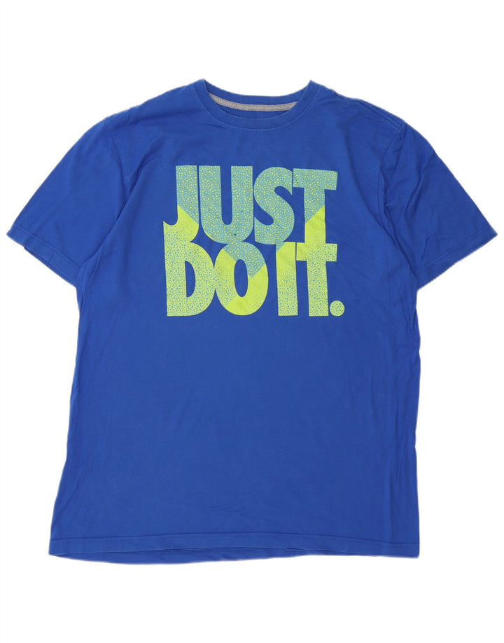 T-shirt grafica Nike da uomo con vestibilità regolare, XL, blu