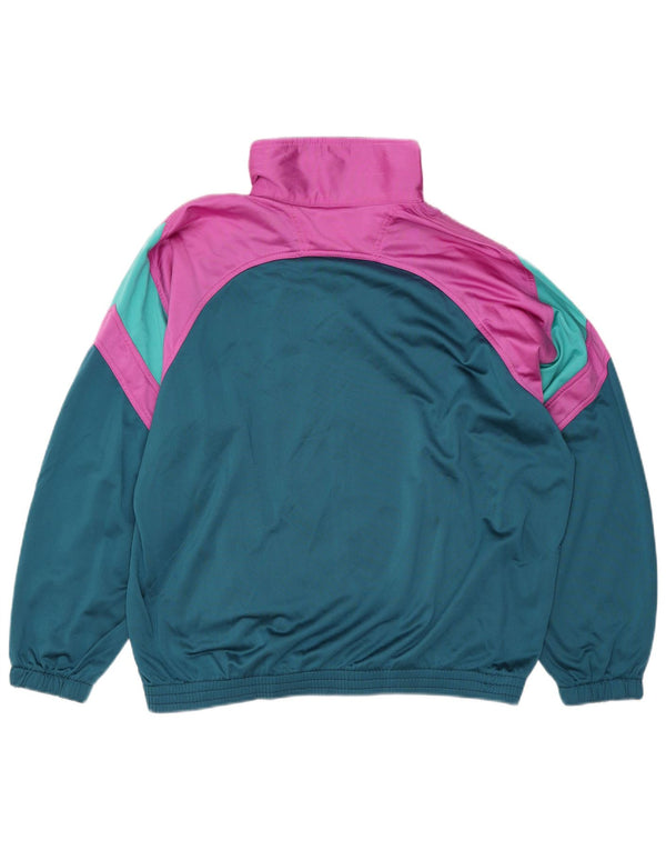 Giacca da tuta da donna Ellesse UK 20 2XL Poliestere color block verde
