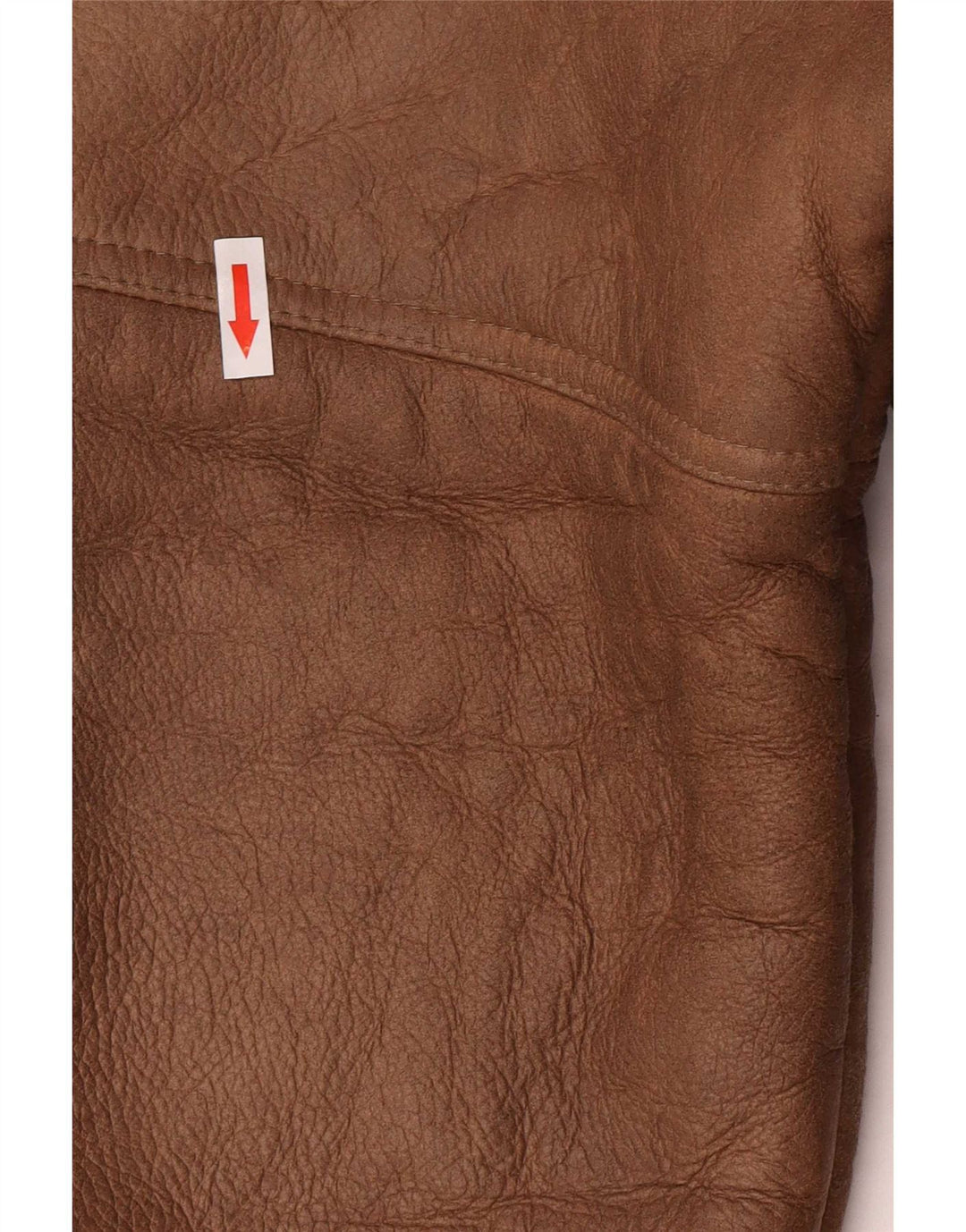 Cappotto in shearling con cappuccio da uomo Coveri EU 54 2XL in pelle marrone