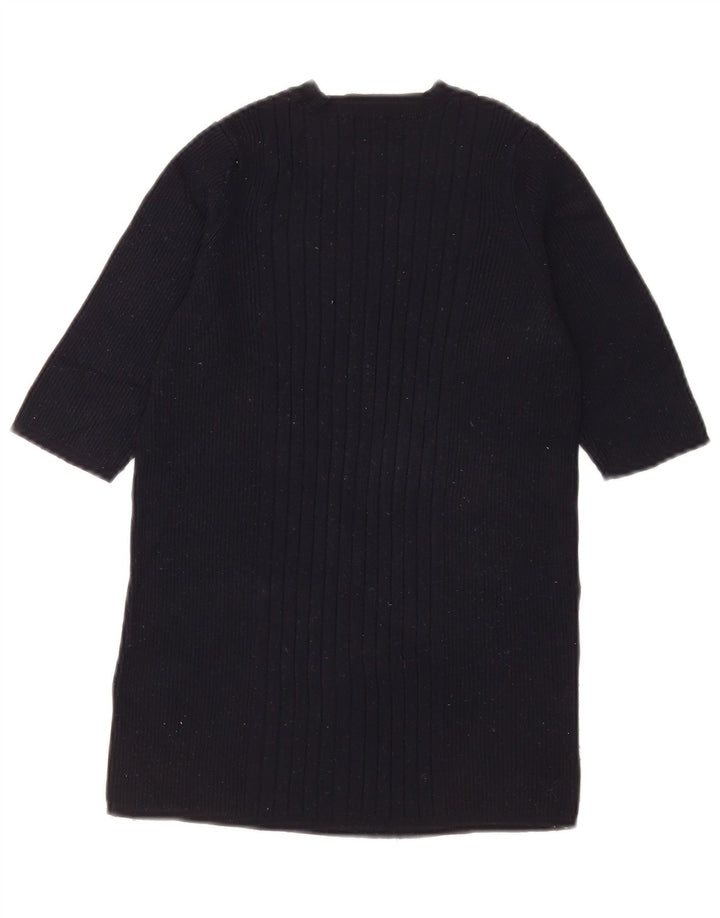 Maglione maglione con scollo a barca da donna Marks & Spencer UK 12 medio blu navy